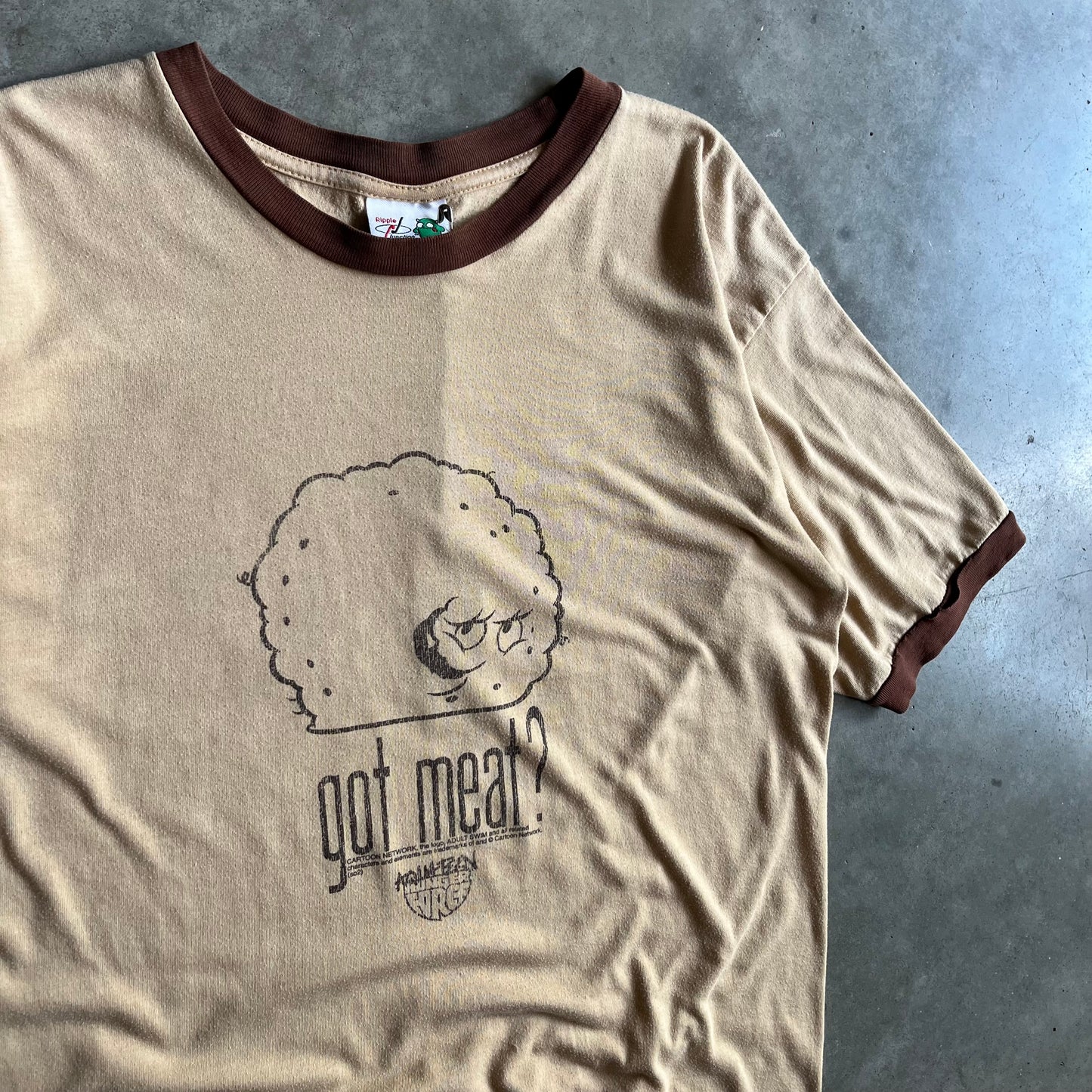 2002 Aqua Teen Hunger Force ‘Got Meat?’ Meatwad Ringer Tee