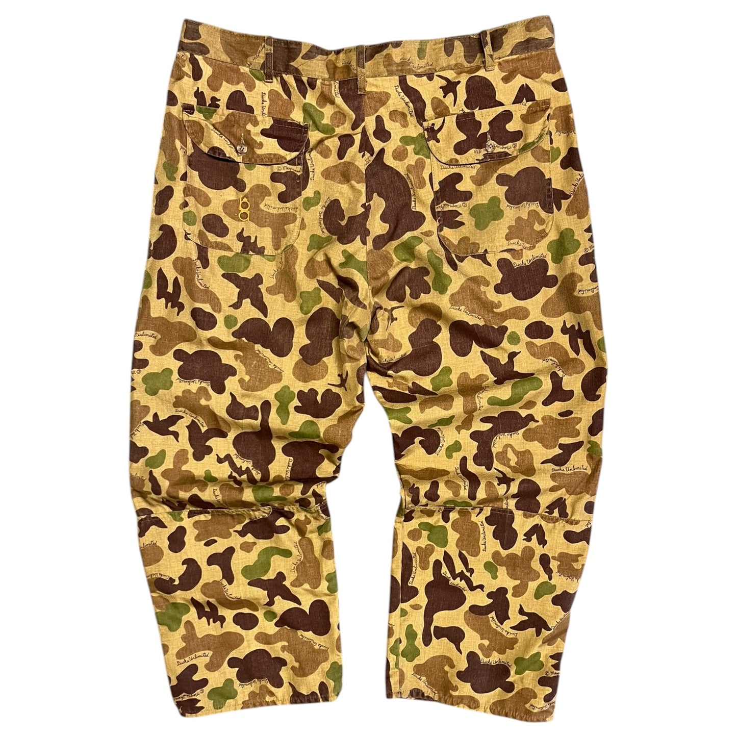 Vintage Ducks Unlimited Duck Camo Hunting Pants