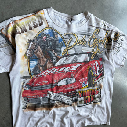Vintage Dale Earnhardt “The Outlaw” AOP NASCAR Tee
