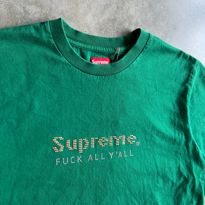 Supreme FW19 Gold Bars Tee - Green