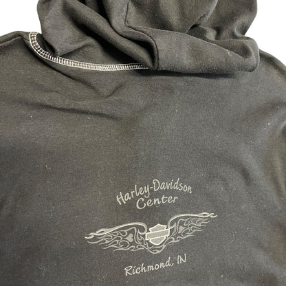 Women’s Harley Davidson Black And Orange Zipup