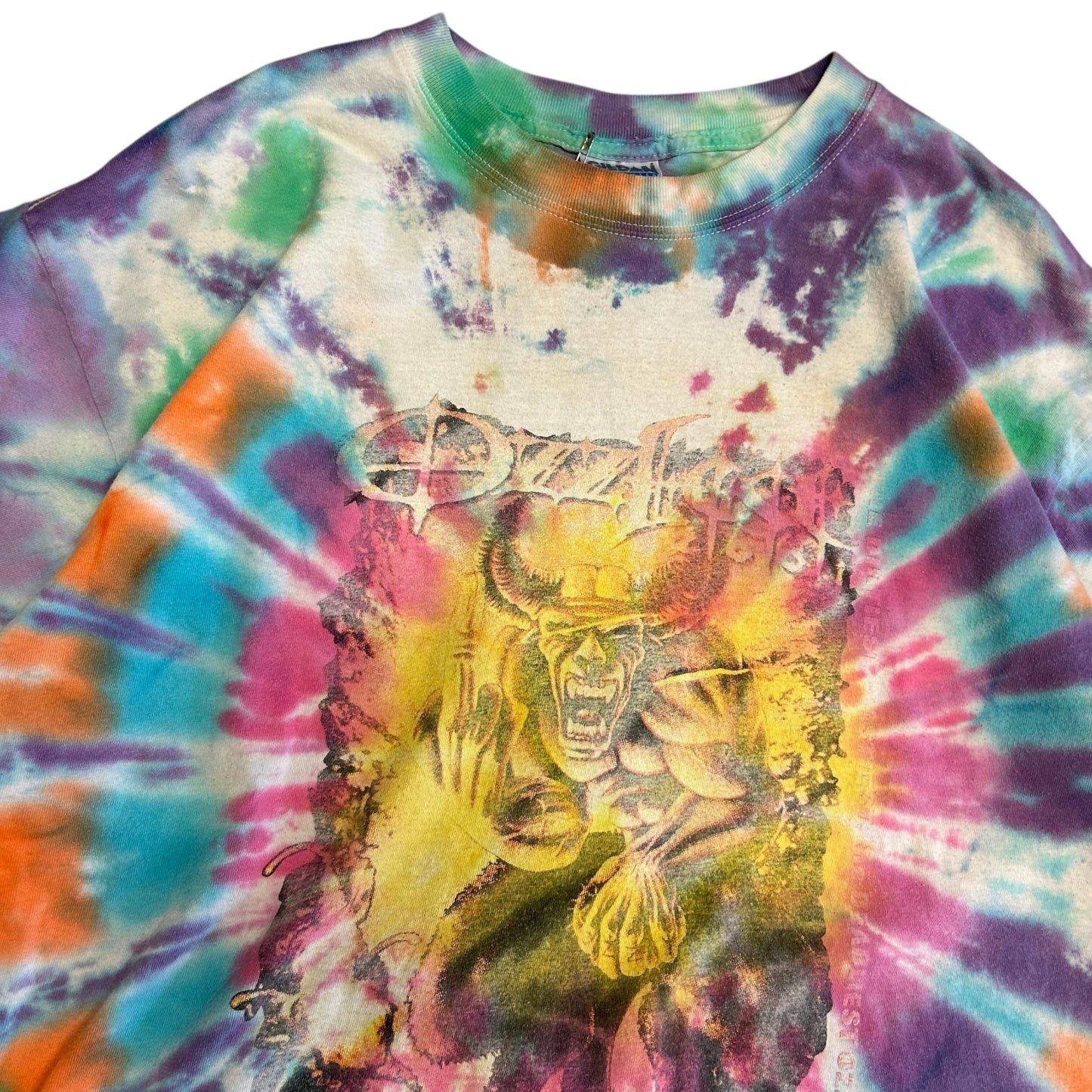 Vintage OzzFest 2001 Faded Tie Dye T Shirt