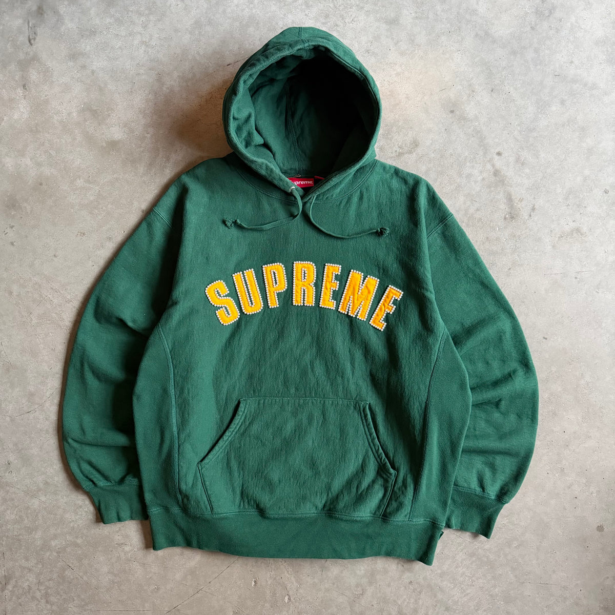 Supreme FW21 Pearl Logo Hoodie - Dark Green