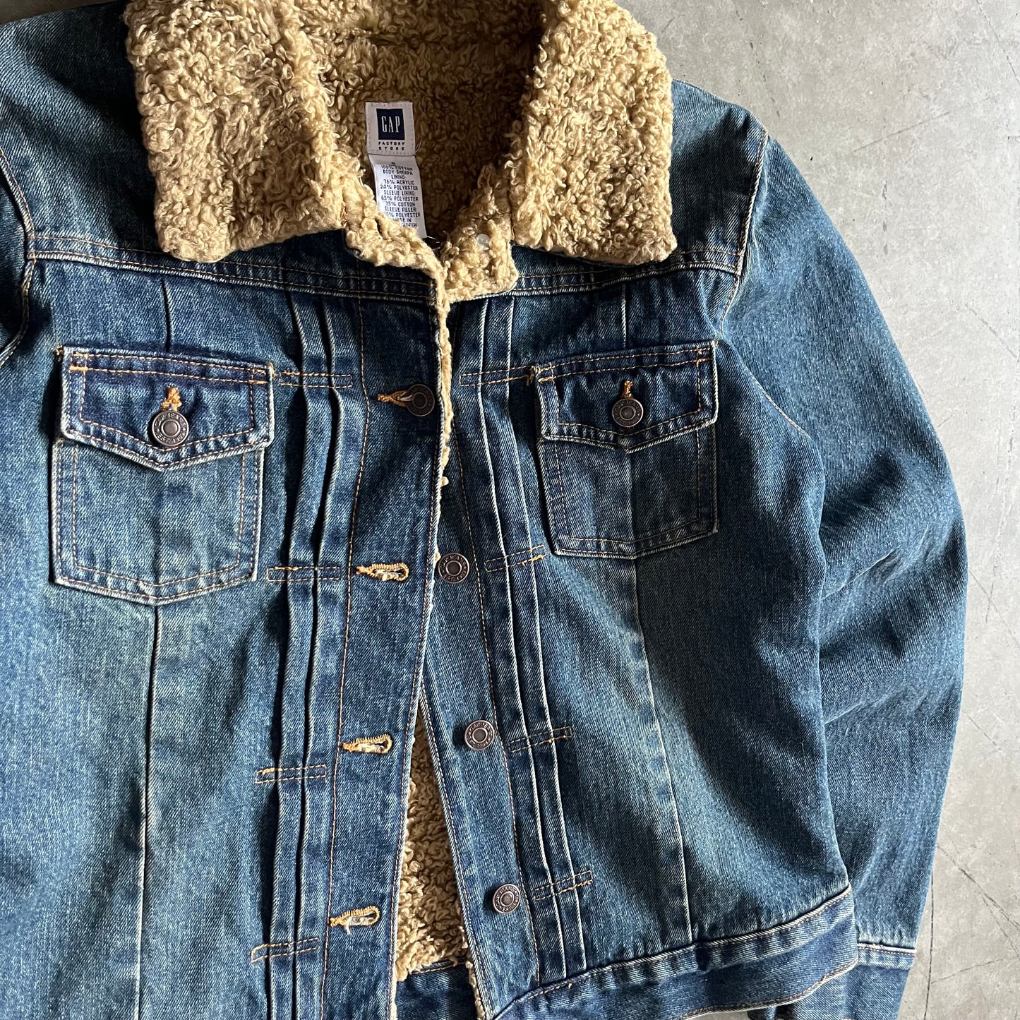 Women’s Y2K Gap Sherpa Lined Denim Jacket
