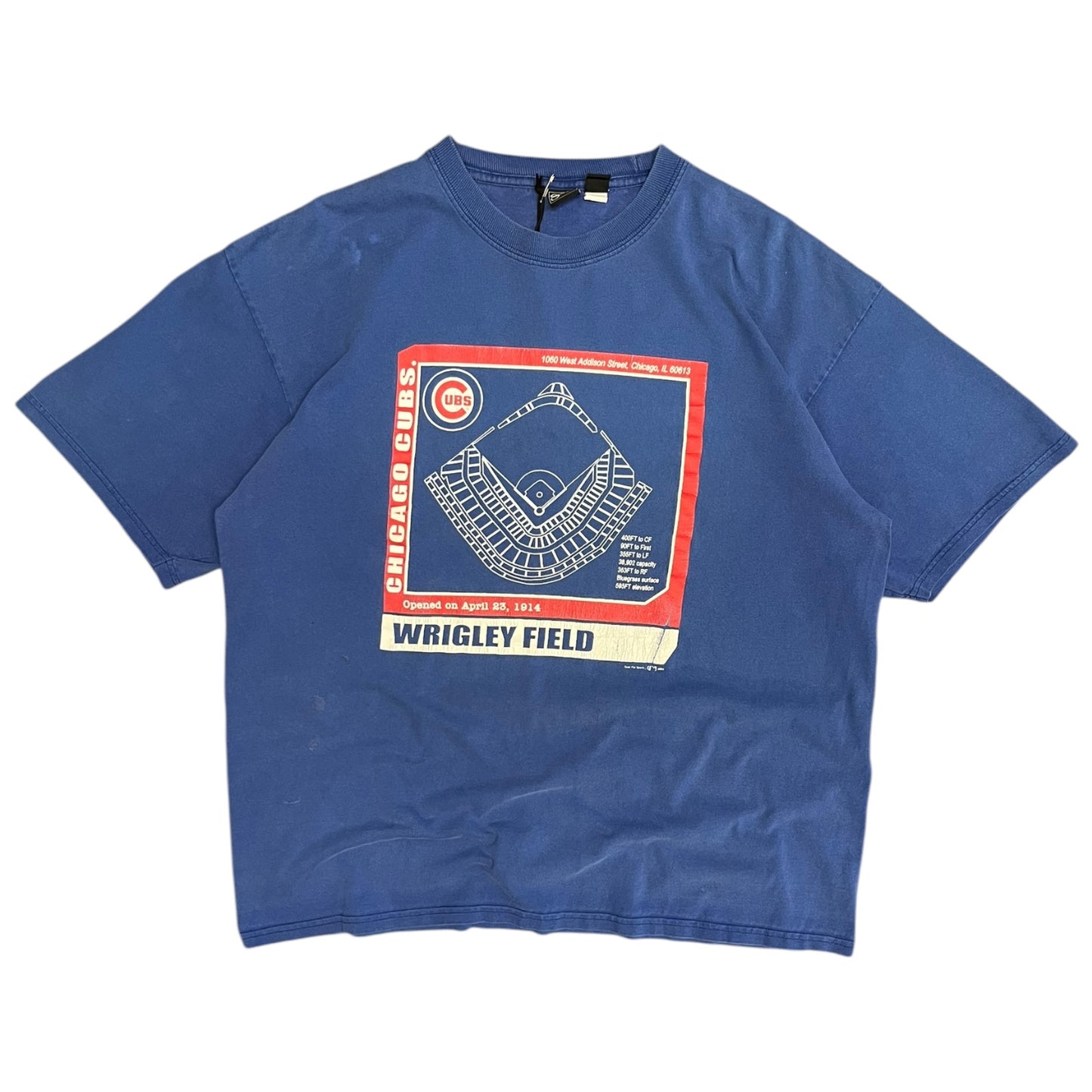 Y2K Chicago Cubs Wrigley Field Layout T Shirt