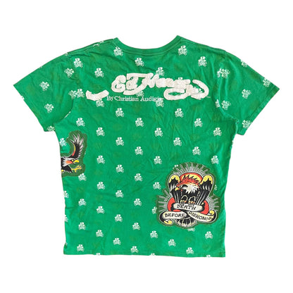 Y2K Ed Hardy Christian Audigier AOP Tee