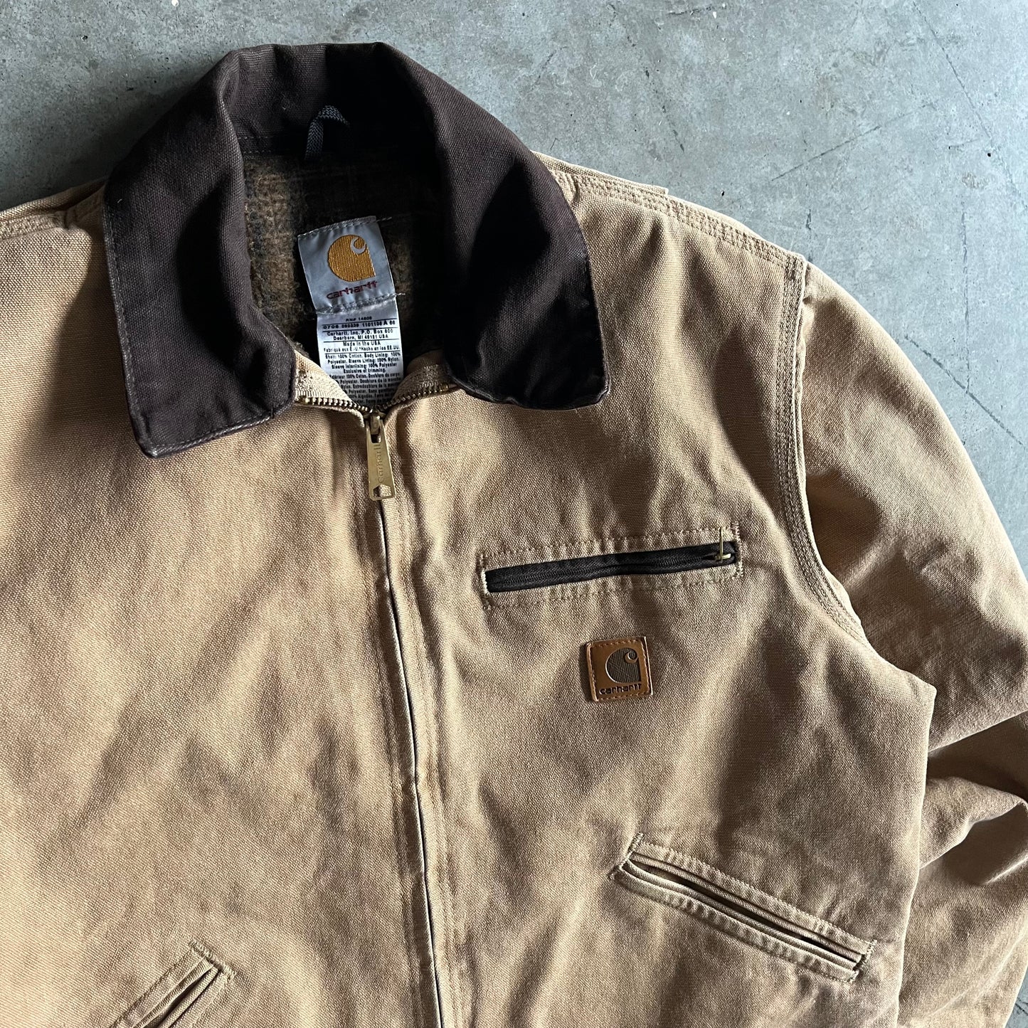 Carhartt ‘J97 CML’ Camel Brown Duck Detroit Jacket