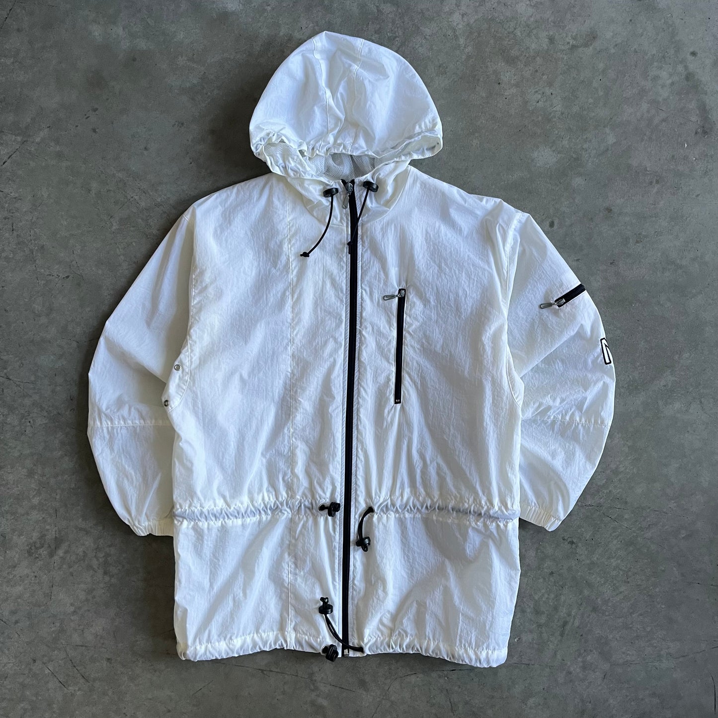 Vintage Nike White Full Zip Anorak