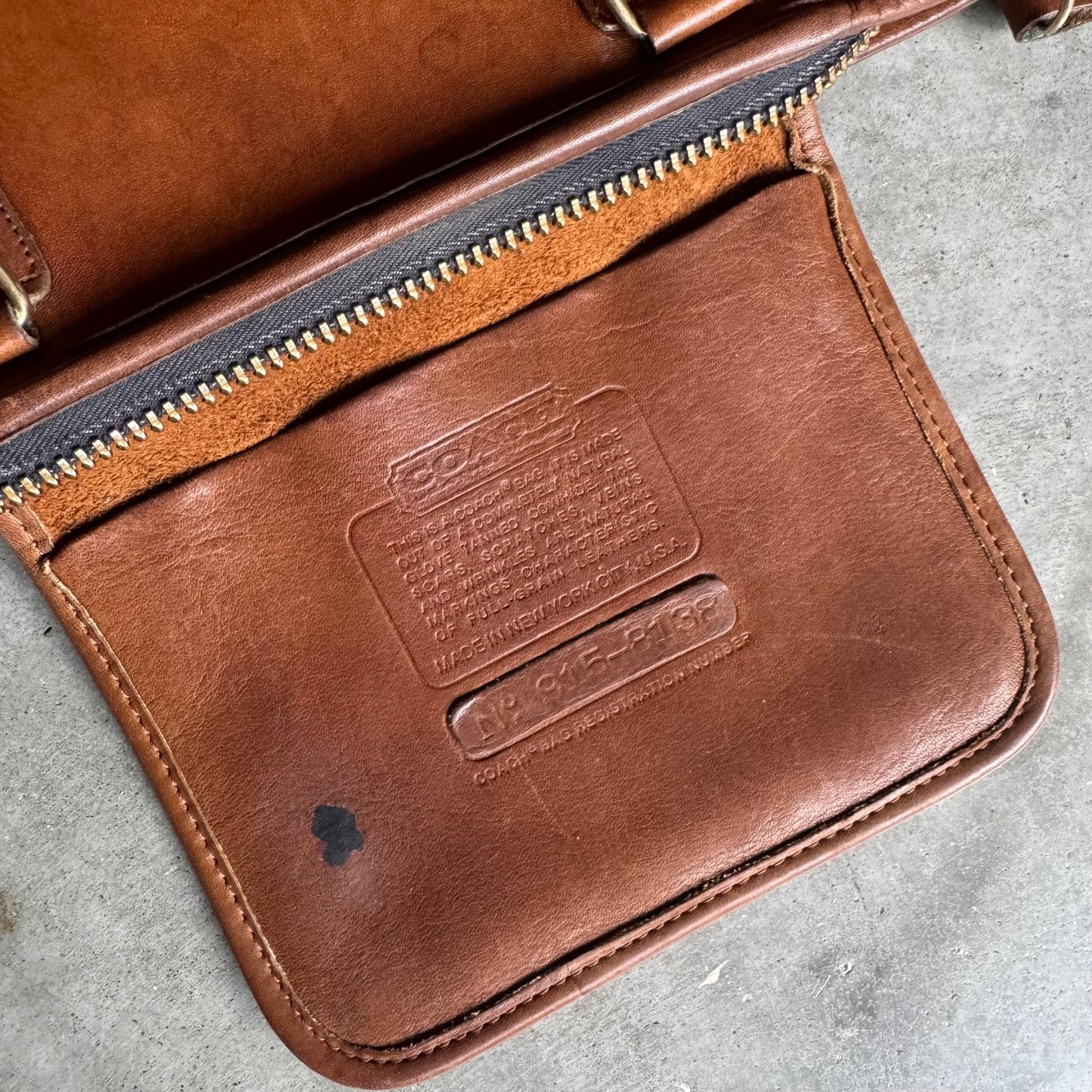 Vintage Coach Bonnie Cashin Slim Satchel British Tan
