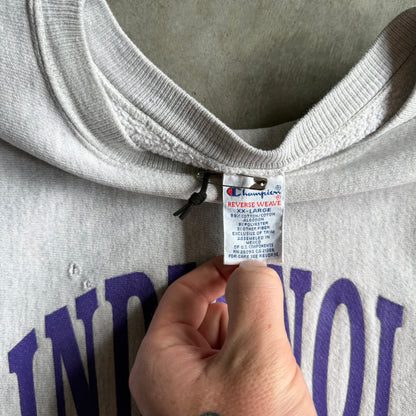 Vintage 90s Champion Reverse Weave Indianola Wrestling Sweatshirt