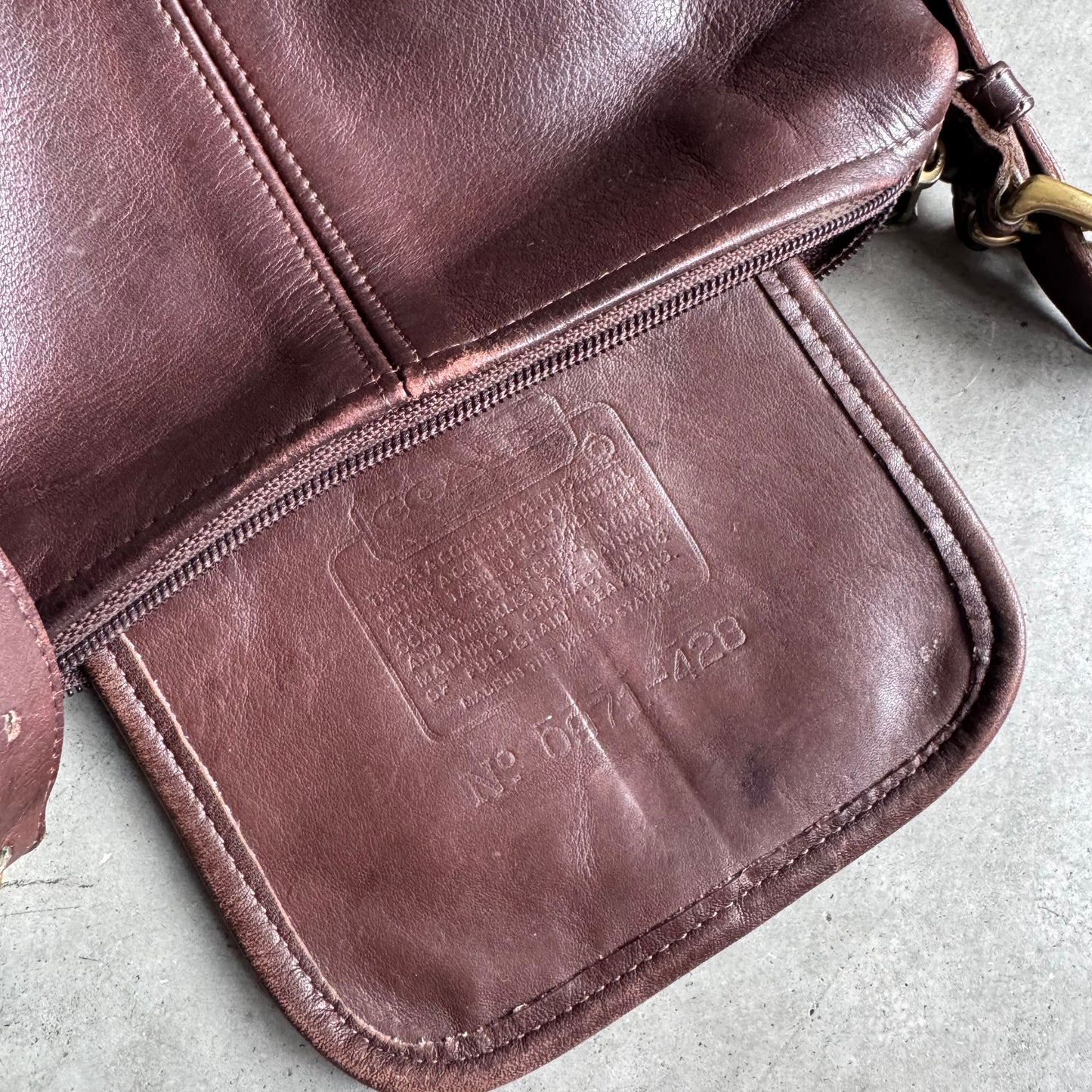 Vintage Coach Pochette Brown Crossbody