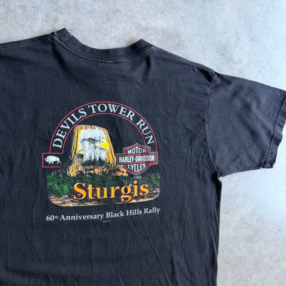 2000 Sturgis Black Hills Rally Animal Skull Harley Tee