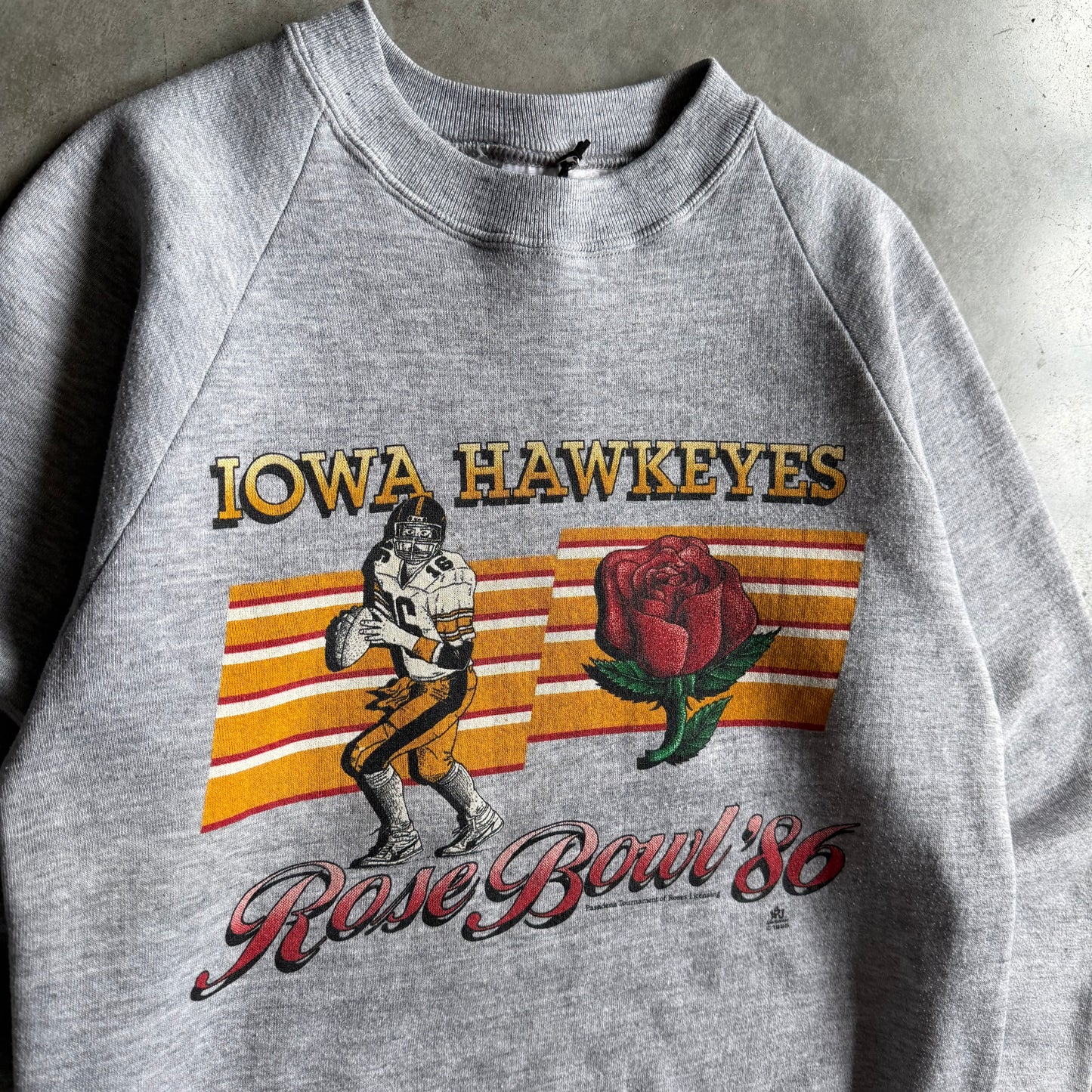 Vintage Iowa Hawkeyes 1986 Rose Bowl Sweatshirt
