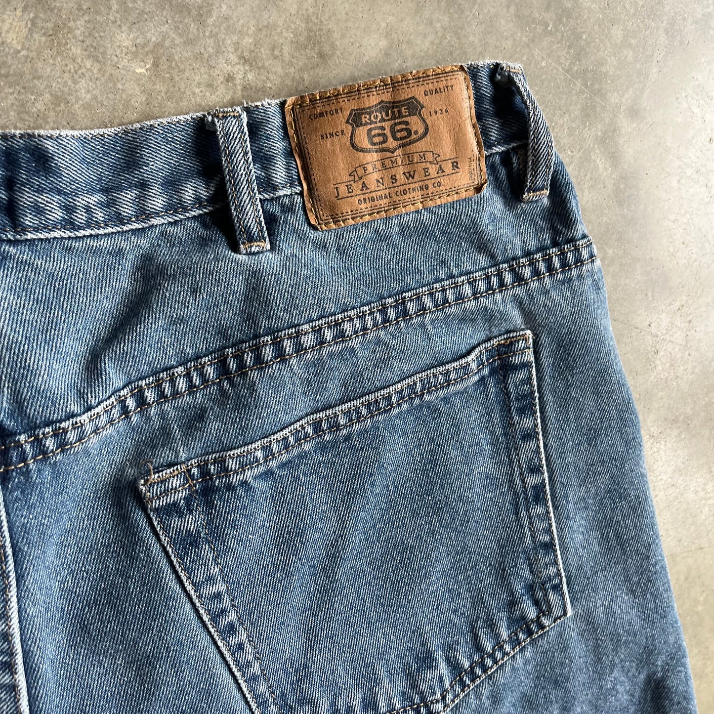 Vintage Route 66 Relaxed Fit Jorts