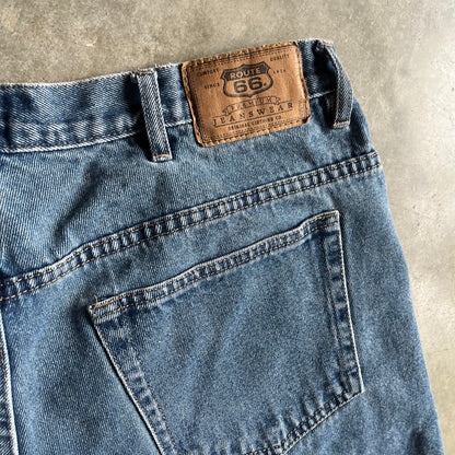 Vintage Route 66 Relaxed Fit Jorts