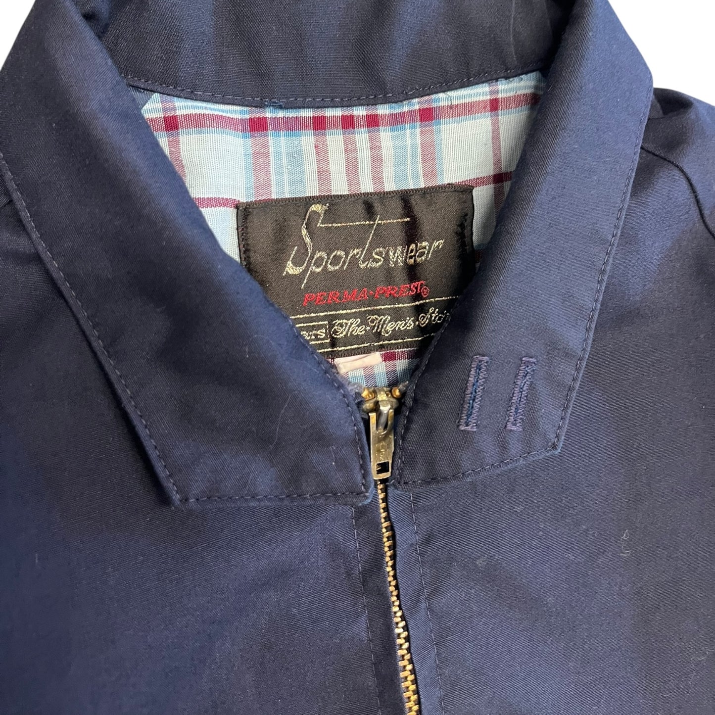 Vintage 70s Penneys Navy Harrington Jacket