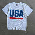 Vintage USA Spellout White T Shirt
