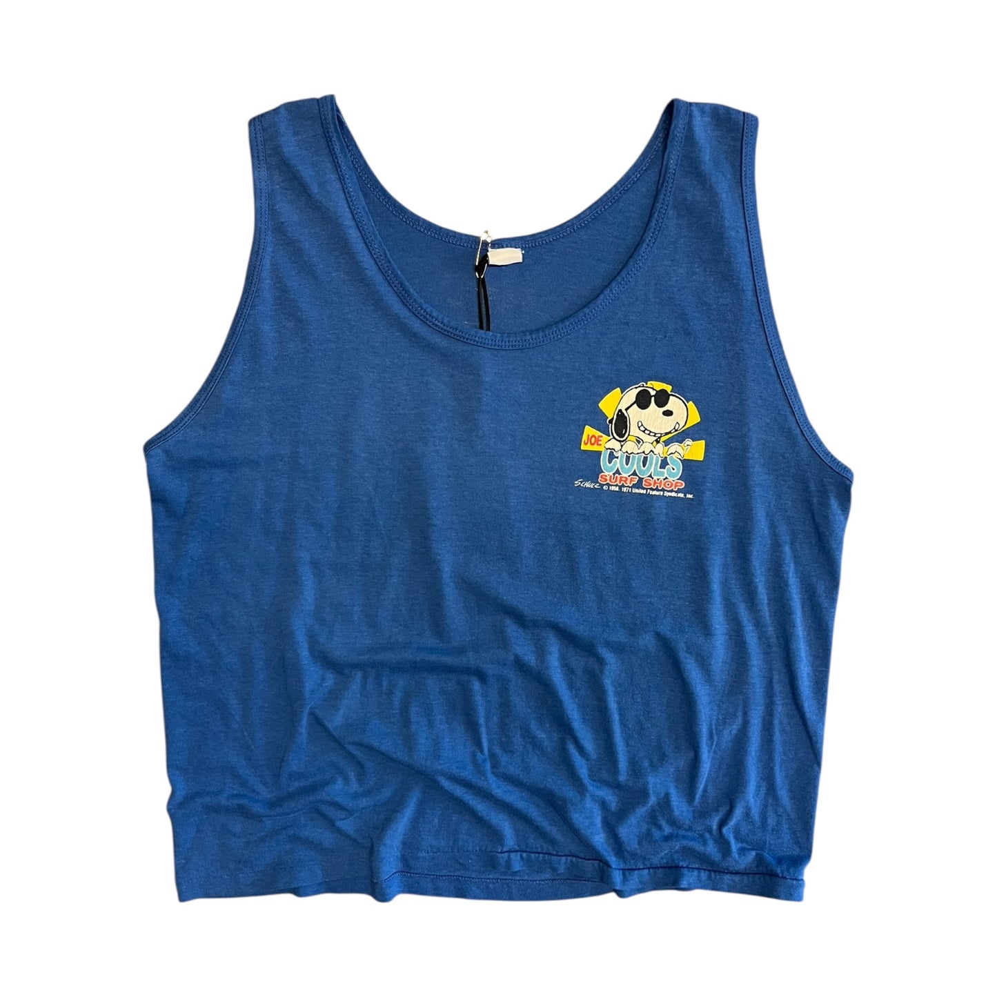 Vintage Joe Cool Snoopy Blue Tank Top
