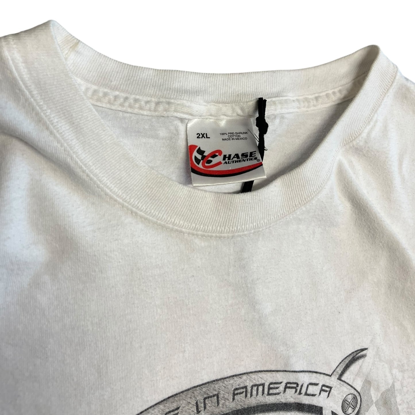 Y2K Tony Stewart Oakley Nascar White Tee