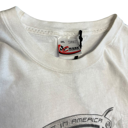 Y2K Tony Stewart Oakley Nascar White Tee