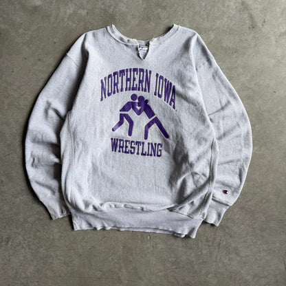 Vintage Champion Reverse Weave Northern Iowa Wrestling Sweatshirt