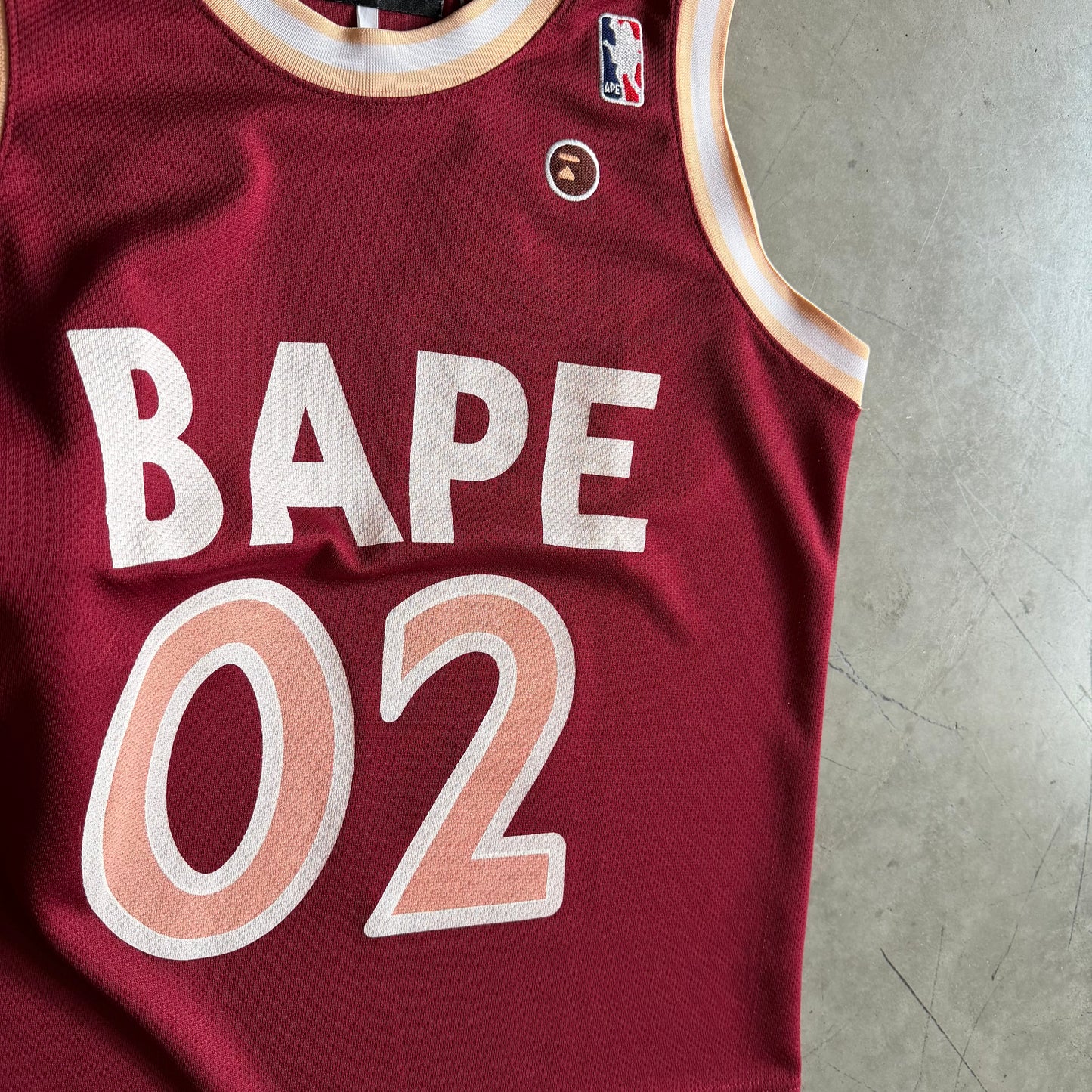 Bape Soldier #02 Maroon Basketball Jersey