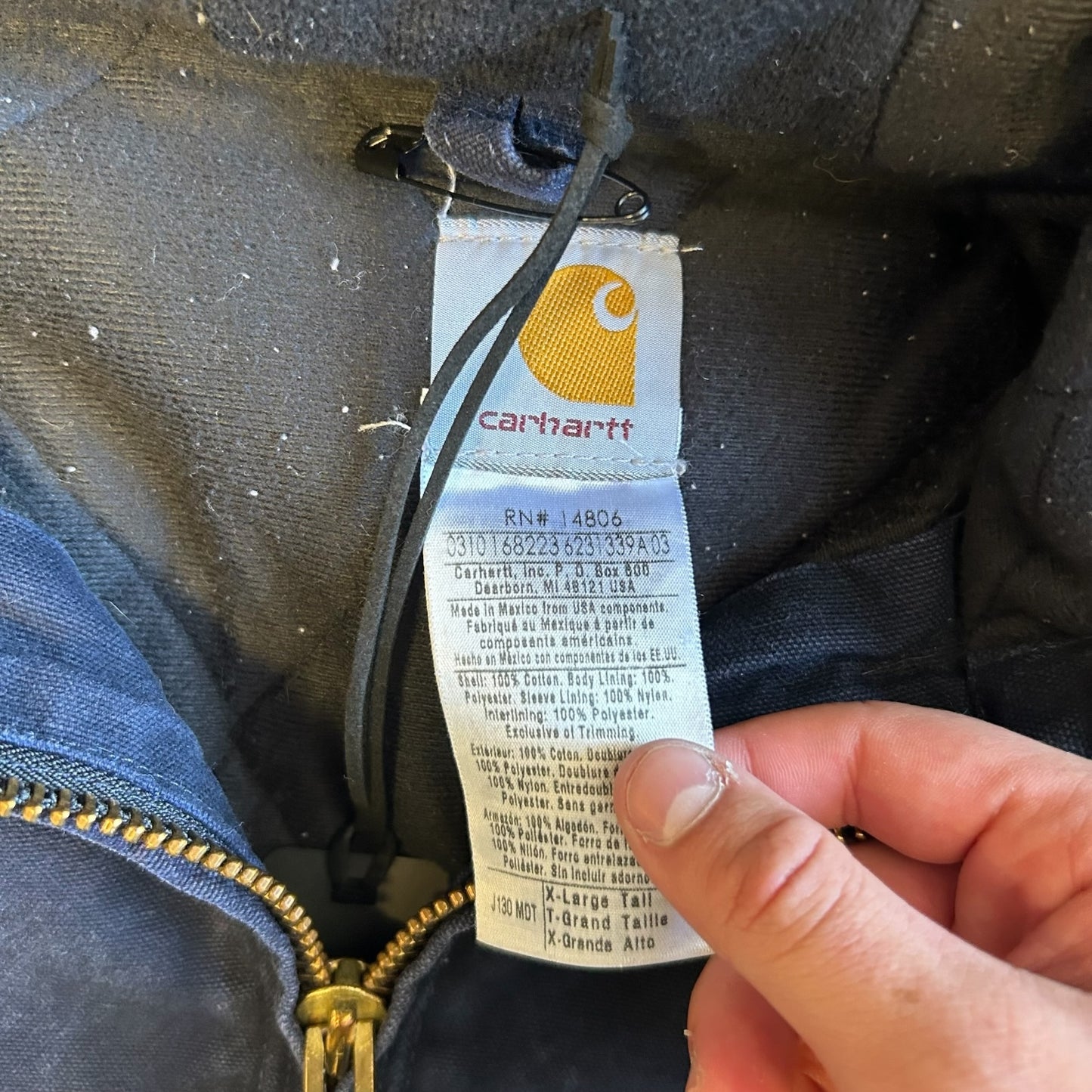 Carhartt ‘J130 MDT’ Midnight Navy Active Jacket