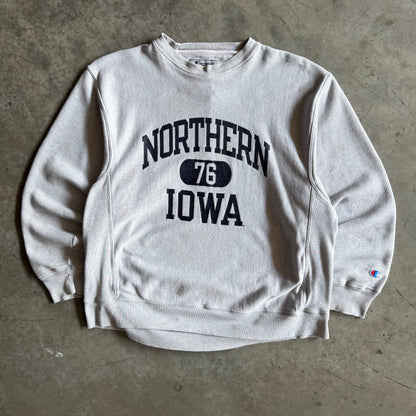 Vintage Champion Northern Iowa #76 Spell-Out Sweatshirt