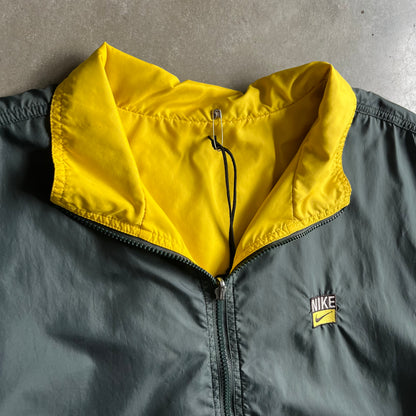 Vintage Nike Reversible Green & Yellow Zip Up Windbreaker