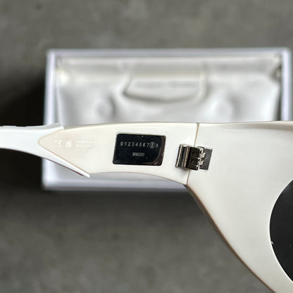 Gentle Monster x Maison Margiela White Bug Eye Sunglasses