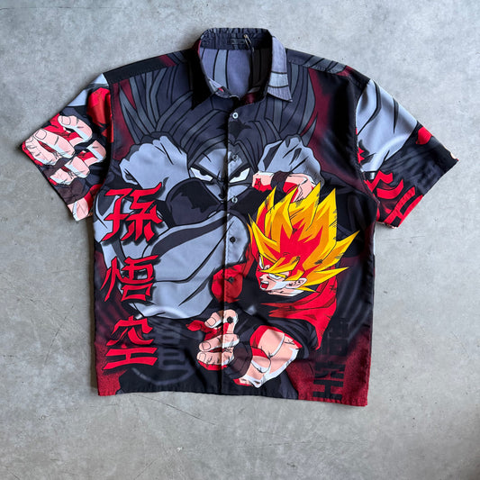Vintage ODM Dragonball Z Goku Button Down Shirt
