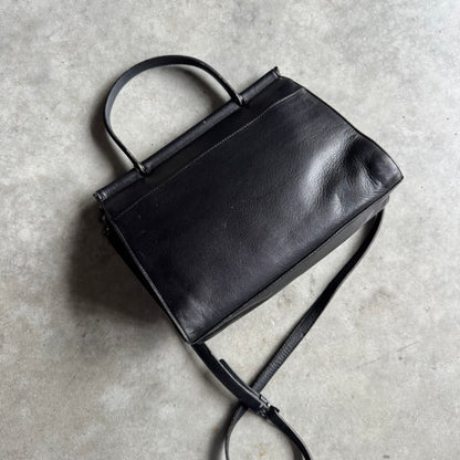 Vintage Coach Whitney Satchel Crossbody Black Leather