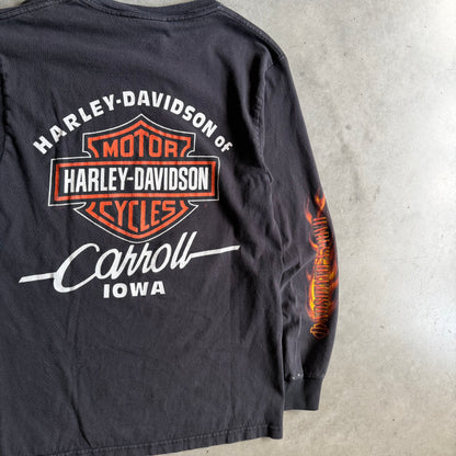 Y2K Harley Davidson ‘Forged In Steel’ Flame Sleeve Longsleeve