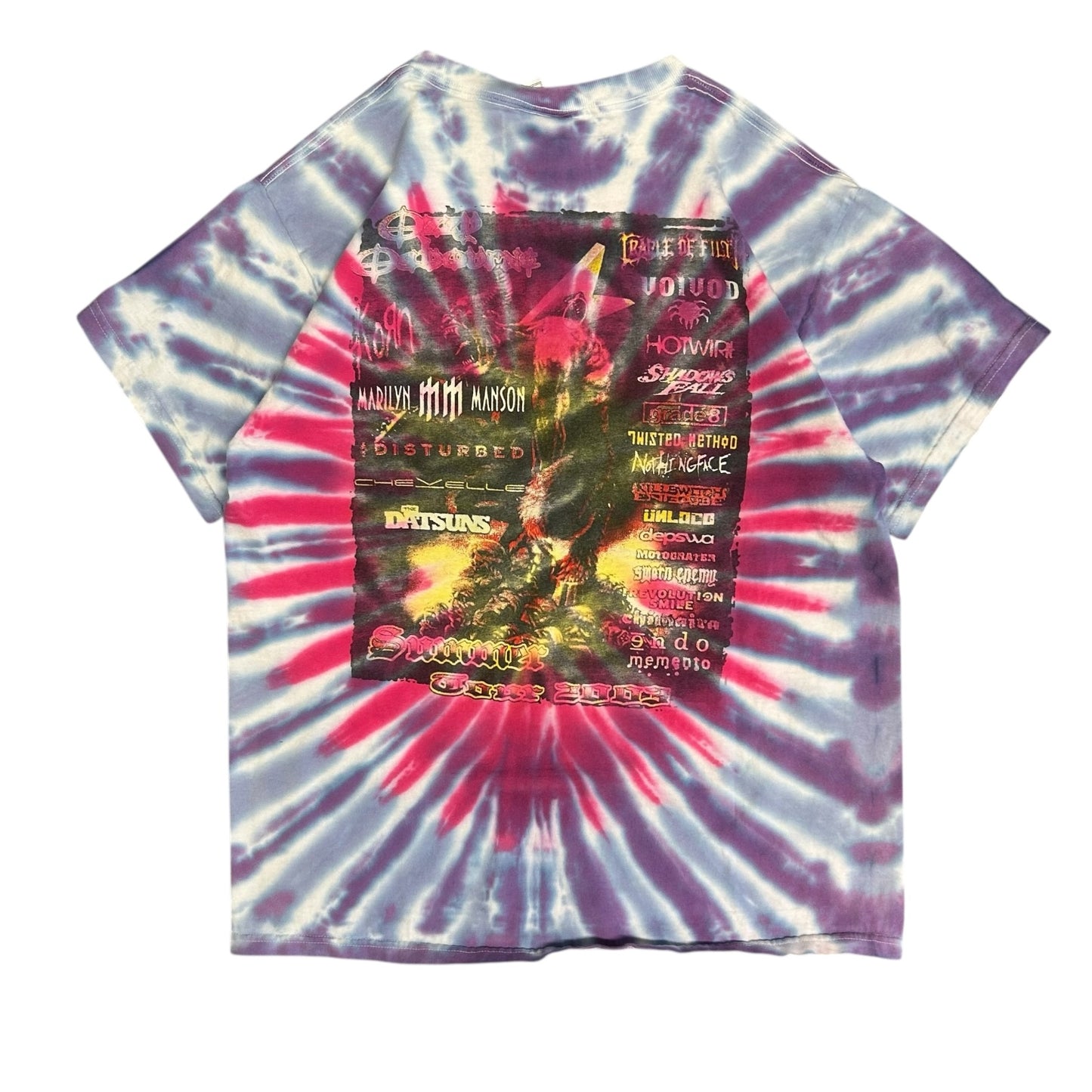 Vintage OzzFest 2003 Demon Soldier Tie Dye T Shirt