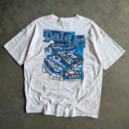 Y2K Chase Authentics NASCAR Dale Jr #3  White Tee