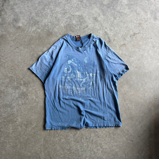 Vintage Harley Davidson Distressed Midnight Train Tee