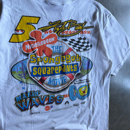Vintage SpongeBob SquarePants Movie NASCAR Kyle Busch Tee