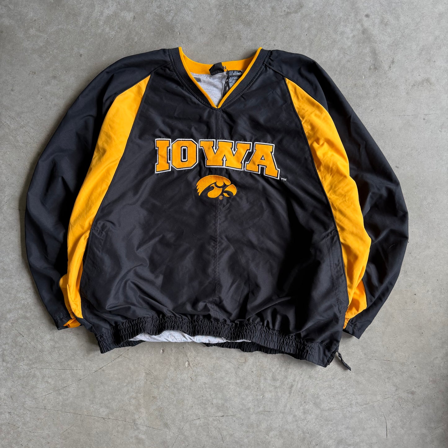 Y2K Iowa Hawkeyes Multi-Panel Insulated Windbreaker