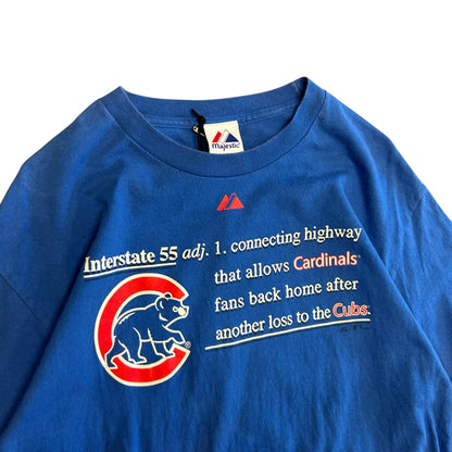 Y2K Majestic Chicago Cubs Interstate 55 Tee