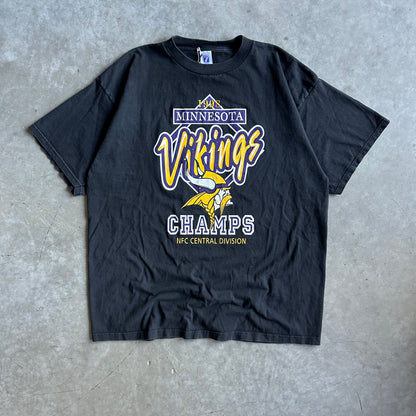 Vintage Minnesota Vikings 1998 NFC Central Division Champs Tee
