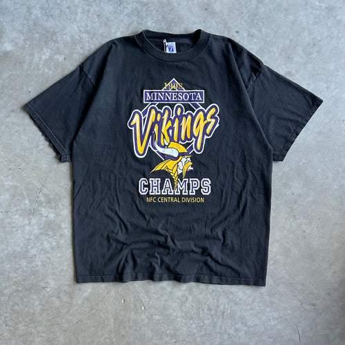 Vintage Minnesota Vikings 1998 NFC Central Division Champs Tee