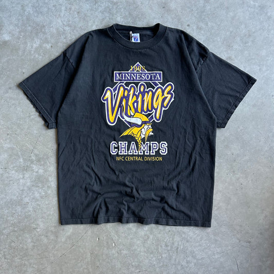 Vintage Minnesota Vikings 1998 NFC Central Division Champs Tee