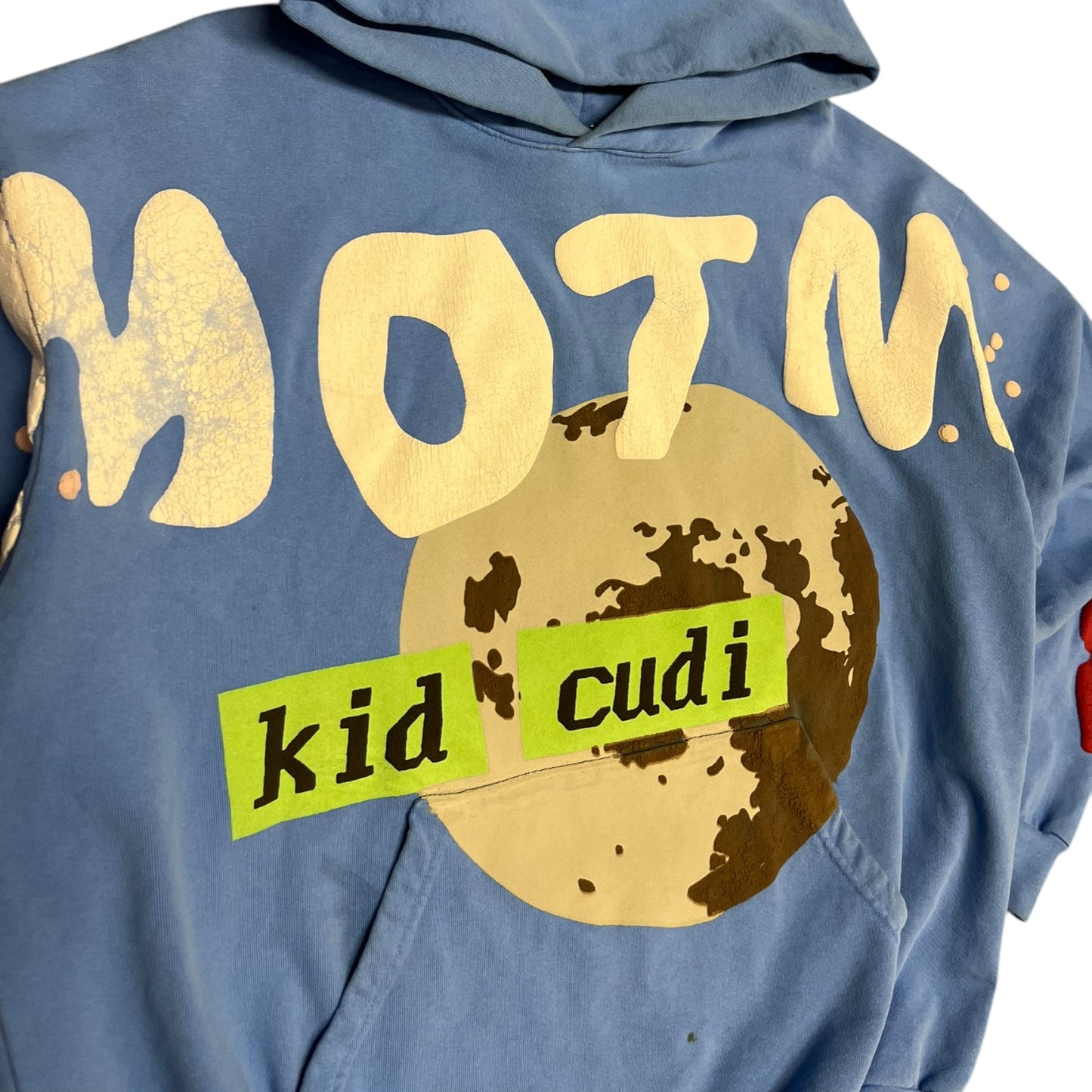 Cactus Plant Flea Market x Kid Cudi Blue Puff Print Hoodie