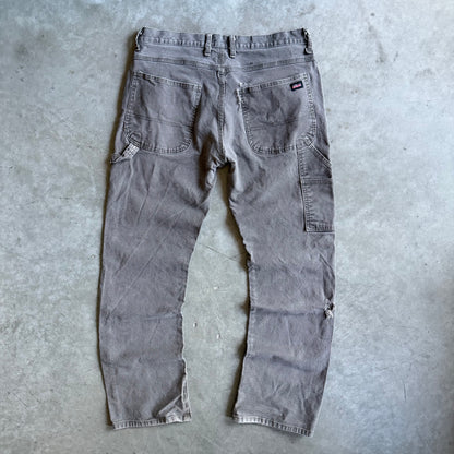 Vintage Dickies Black Patch Faded Green Carpenter Pants