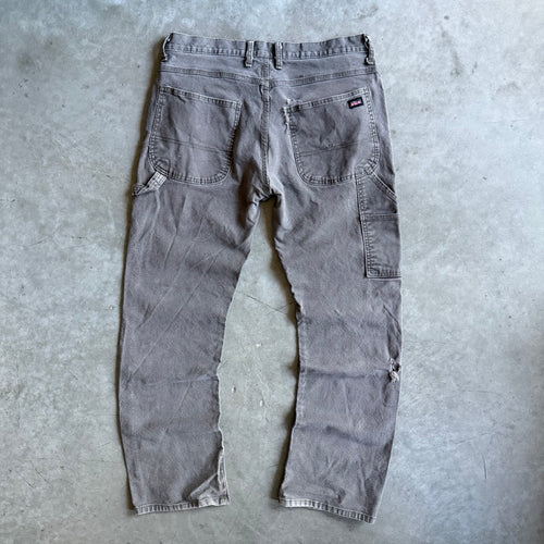 Vintage Dickies Black Patch Faded Green Carpenter Pants