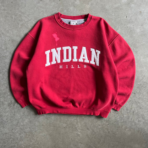 Vintage Indian Hills Faded Red Sweatshirt