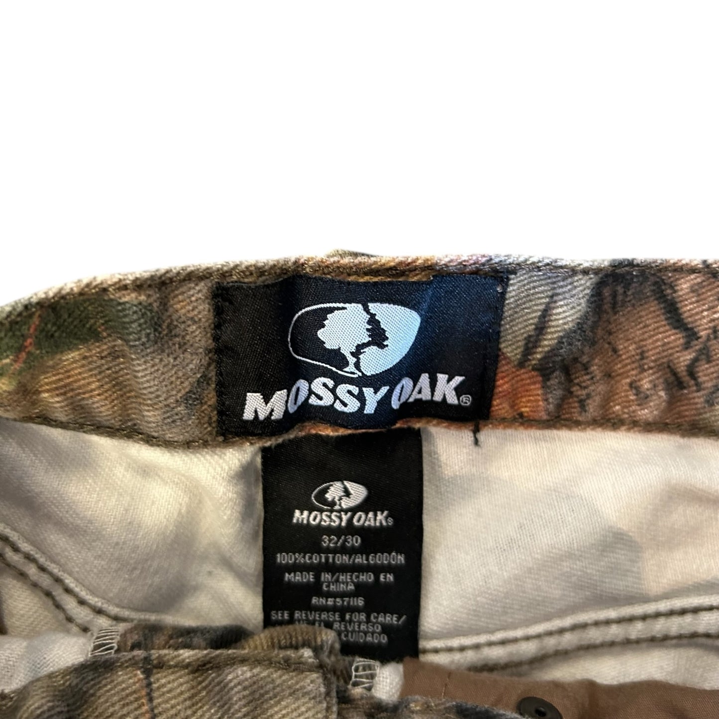 Y2K Mossy Oak Straight Leg Camo Pants