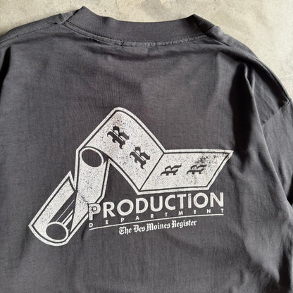 Vintage Des Moines Register Production Dept. Longsleeve