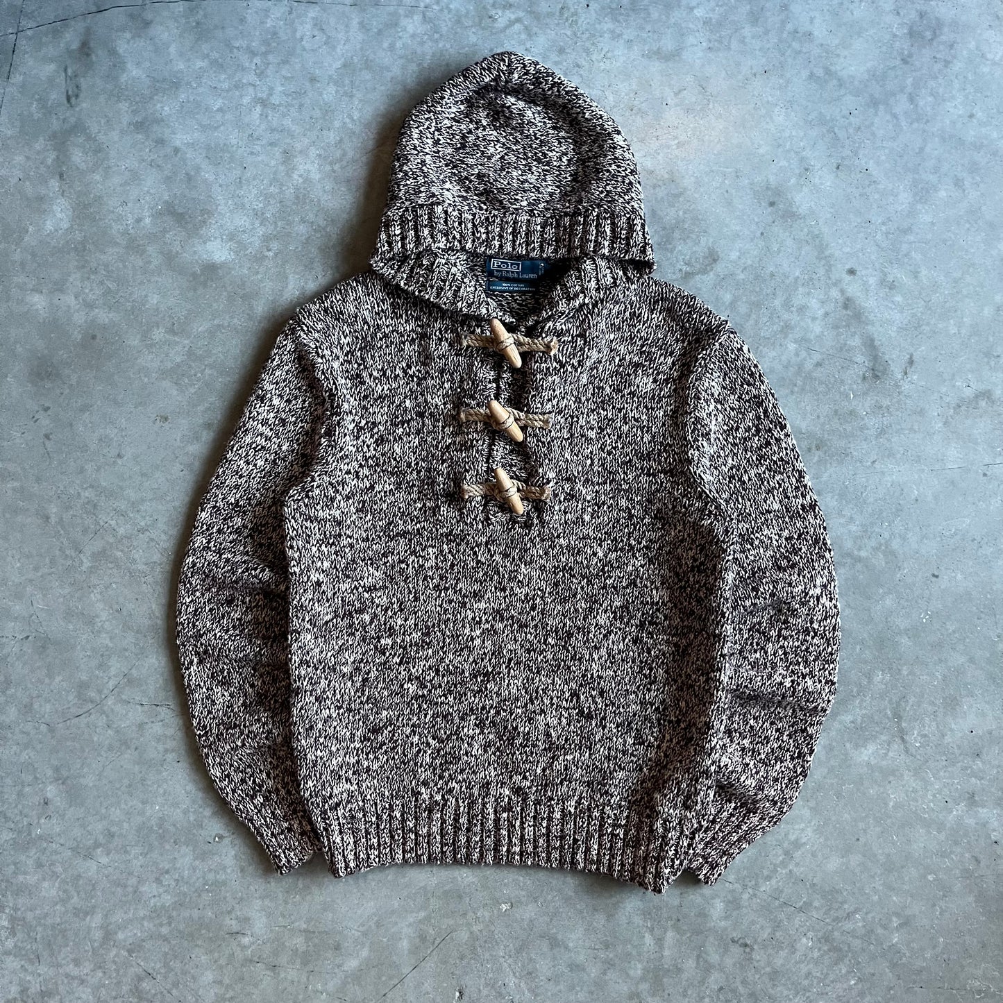 Vintage Polo Ralph Lauren Toggle Knit Hoodie
