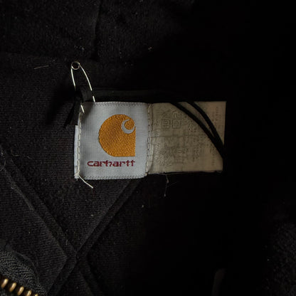 Vintage Carhartt ‘JQ1005’ Paint Splattered Black Active Jacket